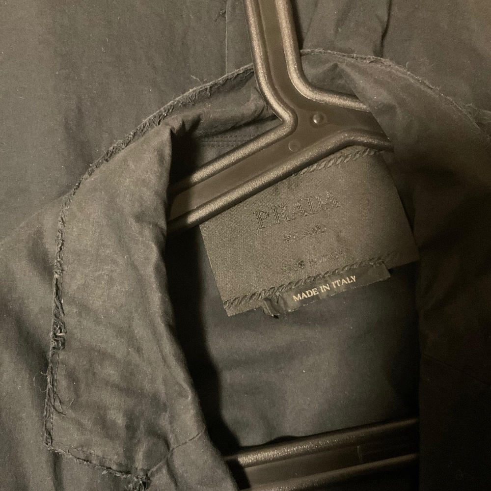 PRADA black coat …off the runway. Size 42 but fits like a size 6
